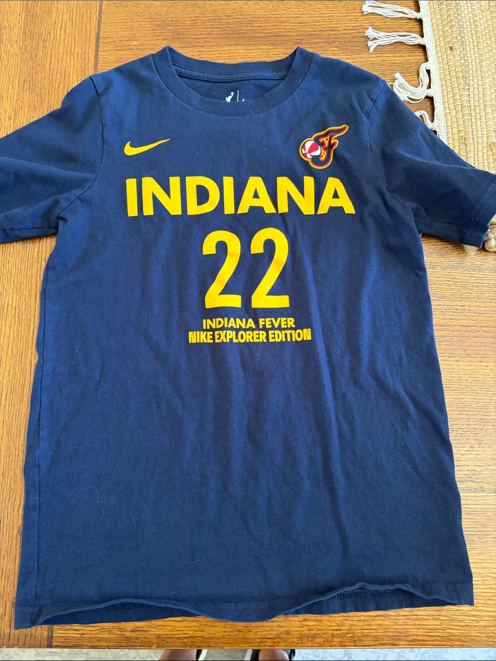 Nike Navy Indiana Fever Yellow Graphic Tee